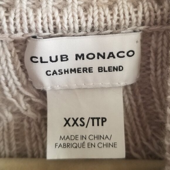Club Monaco Wool Silk Women's Brown Oversized Sweater Sz XXS - Picture 4 of 5